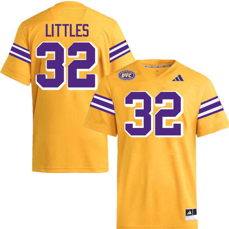 Tennessee Tech Golden Eagles #32 Aidan Littles College Football Jerseys,Uniforms-Gold